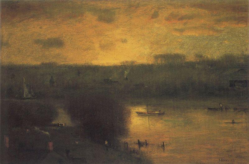 Sunset on the Passaic, unknow artist